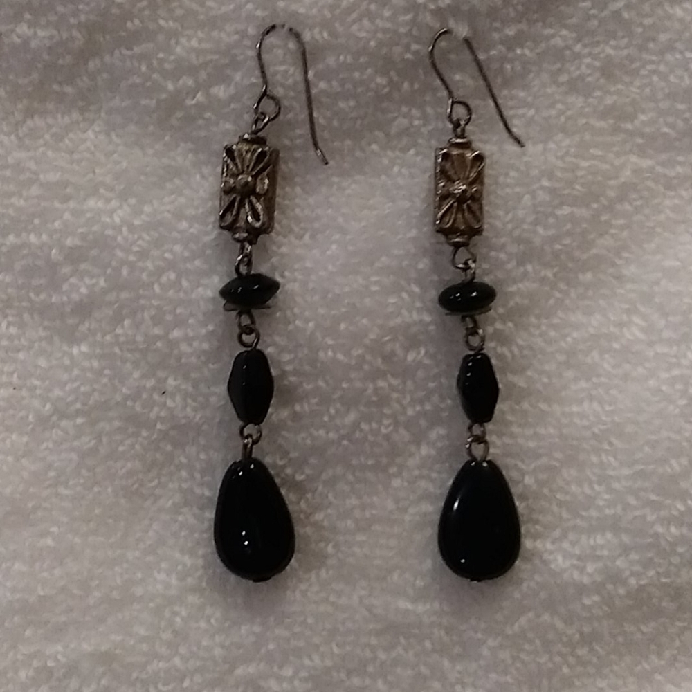 Vintage Multi stone dangle earrings